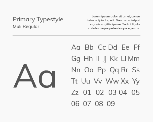 Evergreen Herbs Brand Typography