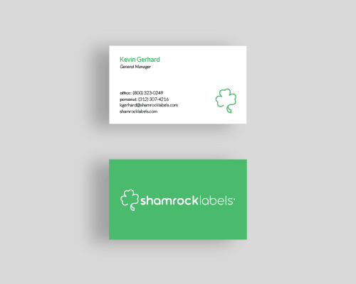 Tuna Traffic Shamrock Labels Business Cards 3