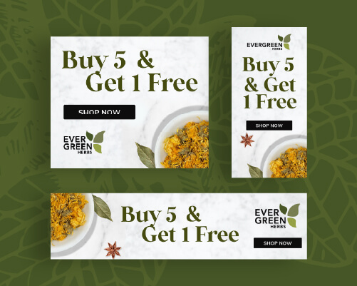 EGH24-Display Ads-100 Evergreen Herbs Display Ads