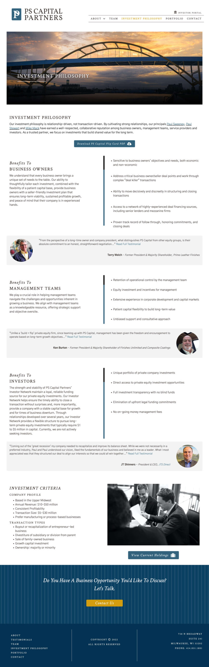 Tuna-Traffic-Web-Design-Development-PS-Capital-Partners-Investment-Philosophy-scaled