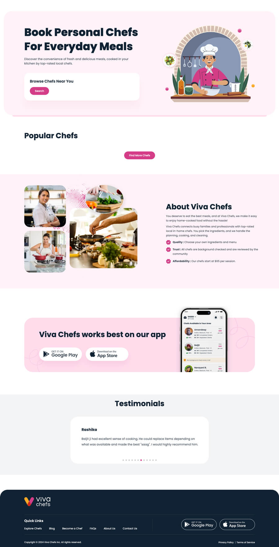 Viva-Chefs-Homepage-Before Viva-Chefs-Homepage-Before